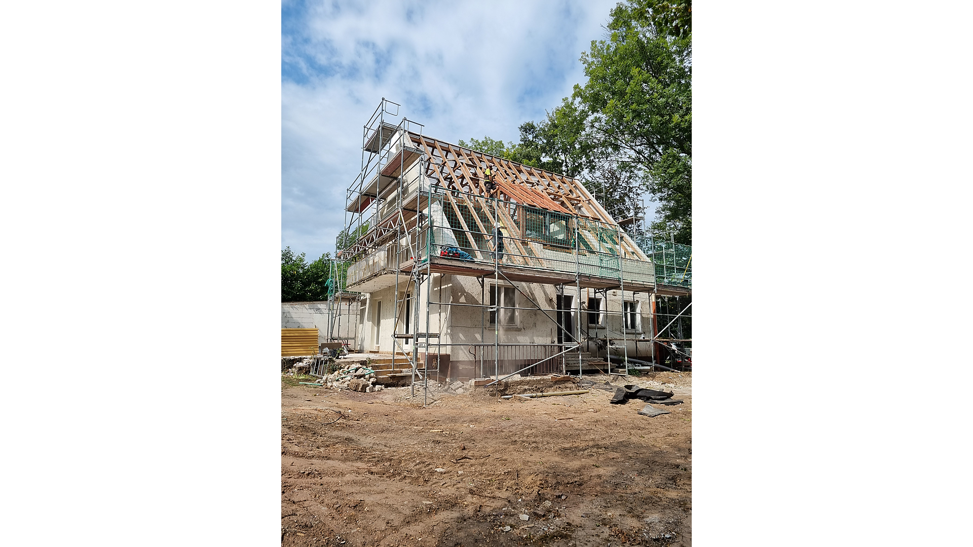 Zimmerei und Holzbau - Rinke, Dachsanierung Zimmerei und Holzbau - Rinke, Einfamilienhaus, Dachstuhl, Dachsanierung, Energieeffizienz, KFW-Förderung