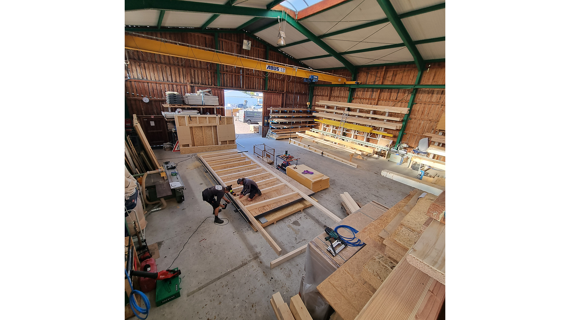 Zimmerei und Holzbau - Rinke, Produktion Zimmerei und Holzbau - Rinke, Einfamilienhaus, Produktion, Lager, Halle, Energieeffizienz, KFW-Förderung