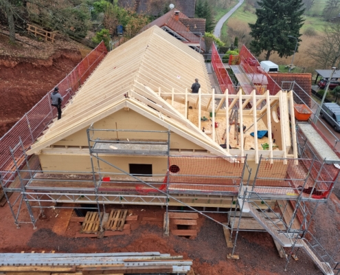 Zimmerei und Holzbau - Rinke, Einfamilienhaus Holzrahmenbau Offenbach an der Queich, Zimmerei und Holzbau - Rinke, Einfamilienhaus, Holzrahmenbau, Dachstuhl, Energieeffizienz, KFW-Förderung